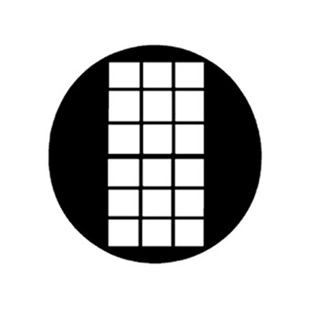 Gobo GAM 758 Office window 3 - Taille A (100 mm)