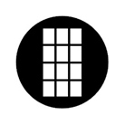 Gobo ROSCO DHA 77138 Cats windows - Taille A (100 mm)