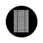 Gobo ROSCO DHA 77215 Louvre - Taille A (100 mm)