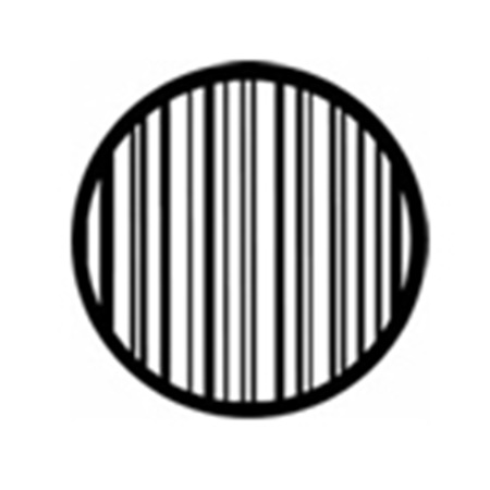 Gobo ROSCO DHA 77423 Stripes - Taille A (100 mm)