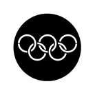 Gobo ROSCO DHA 77437 Olympic rings - Taille A (100 mm)