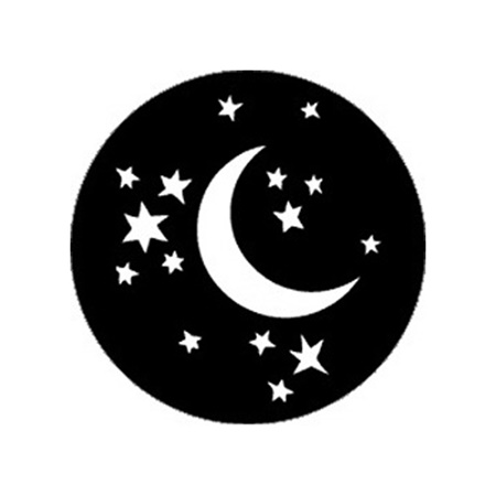 Gobo ROSCO DHA 78121 Moon and stars - Taille A (100 mm)