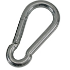 Mousqueton acier zingué forme poire 40 mm - C.M.U. 20kg MUVUS