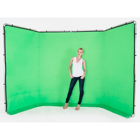 Fond panoramique incrustation vert Chromagreen MANFROTTO - Long. 4m
