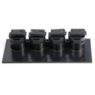 Face de remplacement REAN NC3QFAY munie de 4 embases XLR femelles