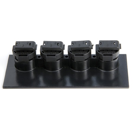 Face de remplacement REAN NC3QFAY munie de 4 embases XLR femelles