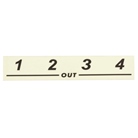 NSBL-1OUT - Etiquette pour module REAN NSB 1 à 4 OUT