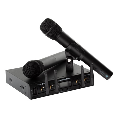 Système sans fil numérique avec deux émetteurs mains Audio Technica