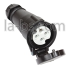 Fiche femelle NOIRE P17 Mennekes IP44 16A triphasée - 400V (3P+T)