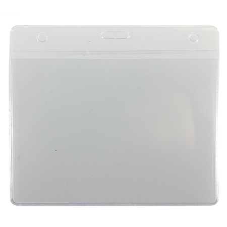 Porte-badge position horizontale 114 x 90mm (utile: 105 x 70 mm)