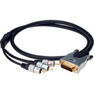 Cordon DVI-I mâle / YUV - 3xRCA mâle doré - longueur 1m KLOTZ CABLES