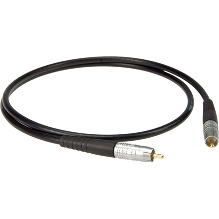Cordon S/PDIF 75Ohm CINCH/RCA mâle - mâle - Longueur 1m - Noir