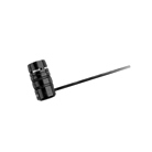 Micro cravate noir cardioïde connecteur TA4 WL185 SHURE