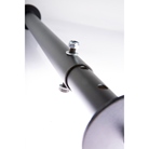 Support LCD VESA 400 complet - Hauteur réglable de 35 à 70cm - Noir