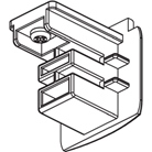 Embout de finition pour rail 3 allumages blanc NORDIC ALUMINIUM
