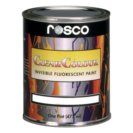 Peinture fluorescente Clear-Color noir incolore et invisible 3.79l