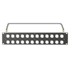 Bandeau ou panneau 19'' pré percé SYSBOXX pour 24 embases série D - 2U
