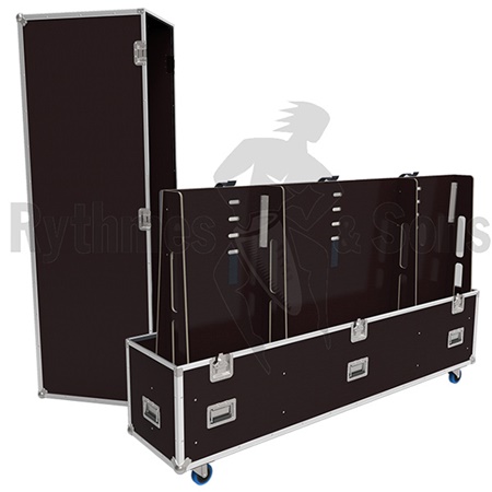 Flight-case Rythmes et Sons type cloche pour 1 écrans LCD 70 à 85''