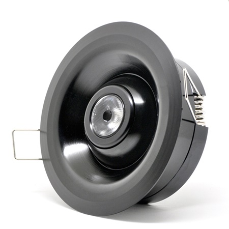 Platine d'encastrement GANTOM Ping R Serie 30mm - Noir