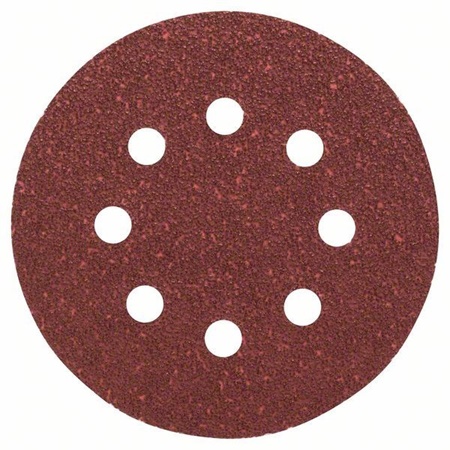 Lot de 5 disques abrasifs 125mm grain 40 pour ponceuse - BOSCH