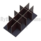 CLOISON-KIT4X3 - Kit de cloisonnage en bois 4x3 pour malle de type 1200 x 600 x 600mm