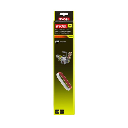 5 bandes abrasives 50 x 686mm grain 80 pour RBGL650G - RYOBI