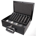 Coffret à monnaie avec plateau amovible avec compartiments pour pièces