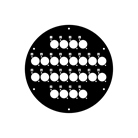 ENROULEUR-L-24D - Plaque frontale avec 24 emplacements pour embase série D