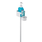 Pied blanc K&M pour bouteille de gel nettoyant / désinfectant