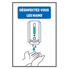 DESINF-AFFICHE - Affiche en carton A4 Désinfectez-vous les mains
