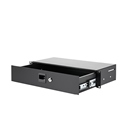 Tiroir rackable court 200mm en acier avec serrure - 19'' - 2U