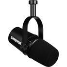 Micro dynamique cardioïde de podcast noir MV7 Shure