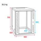 Rack mural SHOWGEAR Wall Mount Rack - 19'' 15U