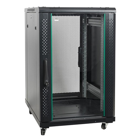 Baie de brassage 19'' 22U avec porte en verre SHOWGEAR RCA-FSG-22