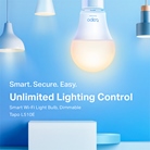Lot de 2 lampes ampoule connectée WiFi Dimmable E27 TP-LINK Tapo L510E