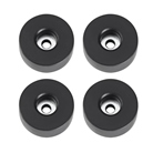 Lot de 4 pieds en caoutchouc 38 x 15mm Adam Hall