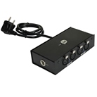 Splitter booster DMX 1 entrée 2 sorties - connecteurs XLR 3 et 5 pts