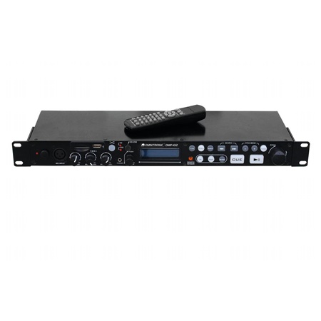 Lecteur USB et SD card rackable sur sorties XLR DMP-102 Omnitronic