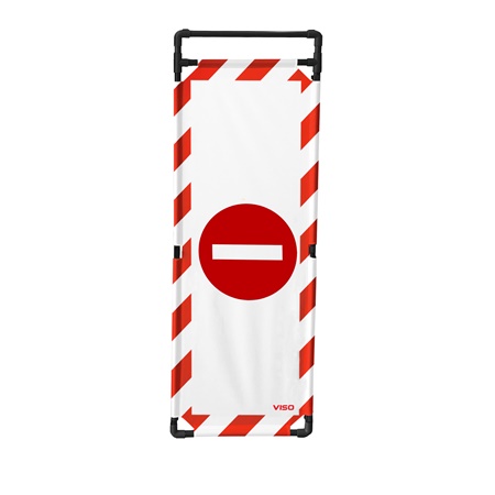 Toile ''Sens Interdit'' pour barrière paravent en PVC TRAVO 180 VISO