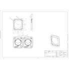 joint d'étanchéité IP65 rouge NEUTRIK SCDP-FX-2 pour embase Serie D