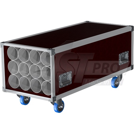 Flight-case Rythmes et Sons pour rangement pour 12 pieds de micro